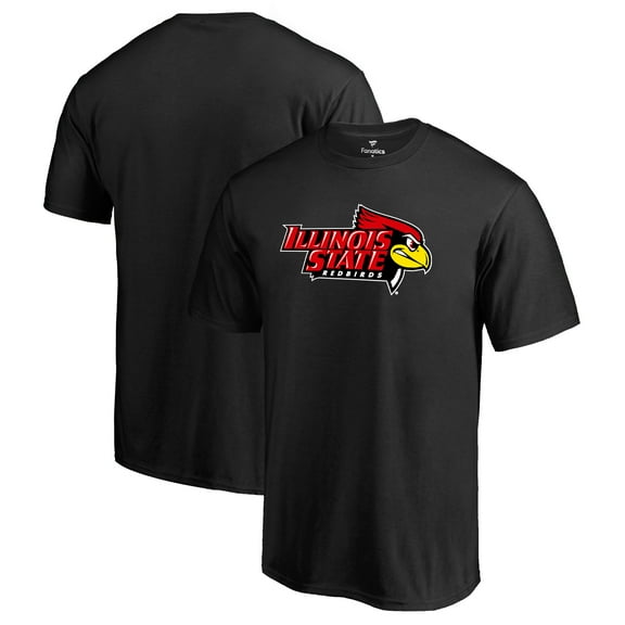 Men's Black Illinois State Redbirds Primary Logo T-Shirt
