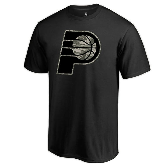 Men's Black Indiana Pacers Cloak Camo T-Shirt