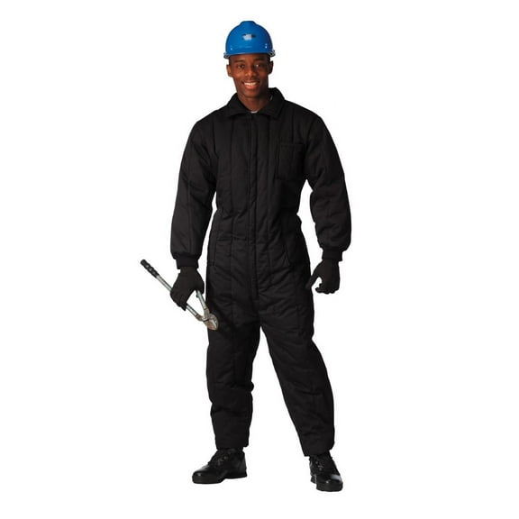 Men's Black Insulated Coveralls