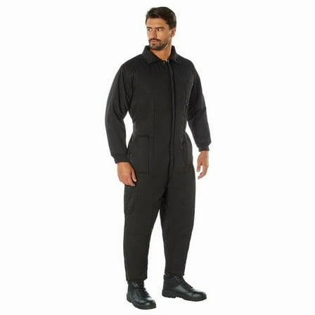 Rothco 10500 Insulated Coveralls, Black - Small