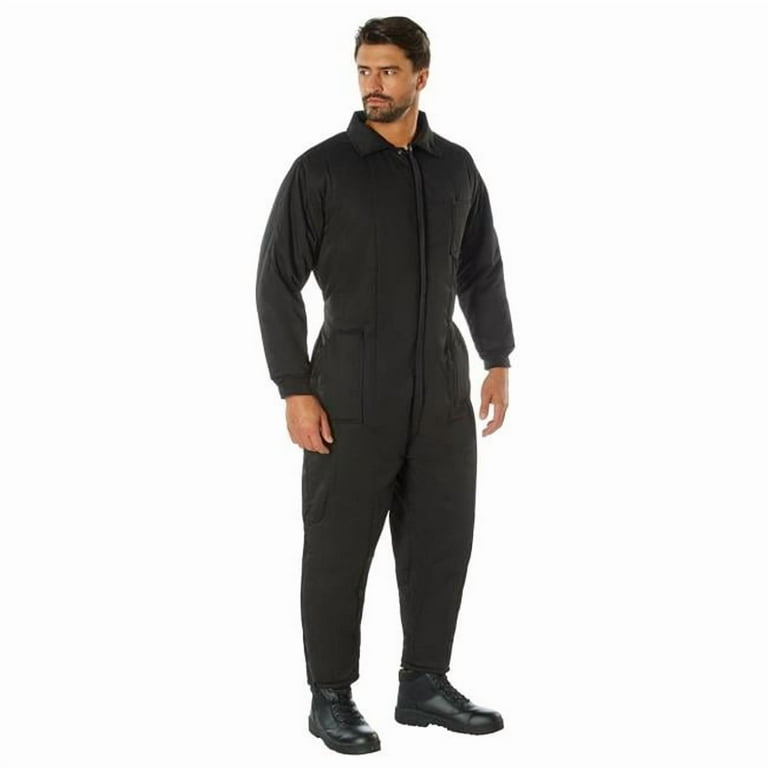 Rothco Men's Black Insulated Coveralls for Work and Construction