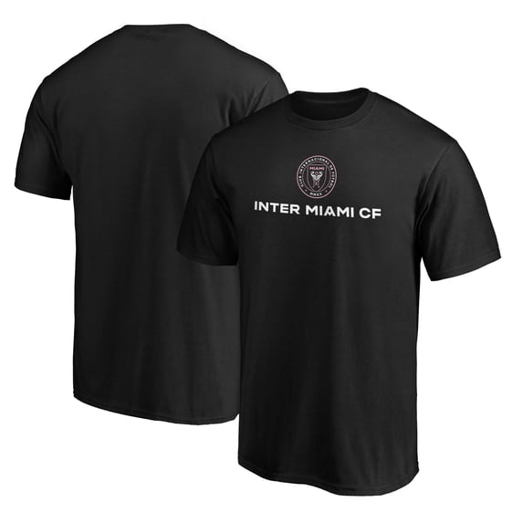 Men's Black Inter Miami CF Club Logo T-Shirt