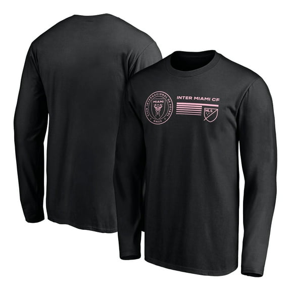 Men's Black Inter Miami CF Delivering Victory Long Sleeve T-Shirt