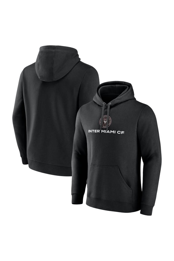 Men's Black Inter Miami CF Official Logo Pullover Hoodie