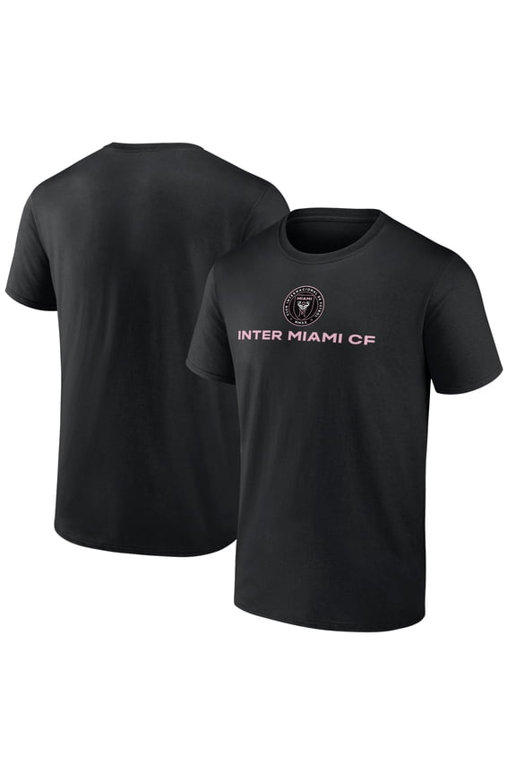 Men's Black Inter Miami CF Shielded Logo T-Shirt
