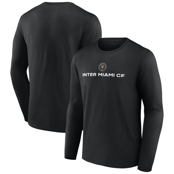 Men's Black Inter Miami CF Victory Arch Long Sleeve T-Shirt