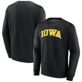thumbnail image 1 of Men's Black Iowa Hawkeyes Short Name Fleece Pullover Sweatshirt, 1 of 3