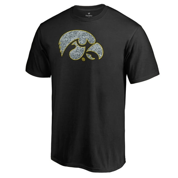 Men's Black Iowa Hawkeyes Static Logo T-Shirt