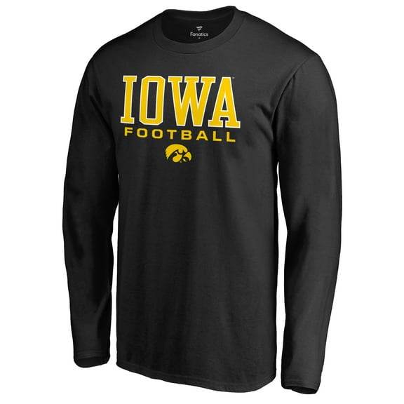 Men's Black Iowa Hawkeyes Team Unity Football Long Sleeve T-Shirt
