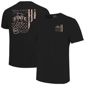 Men's Black Iowa State Cyclones Comfort Colors OHT Camo Overlay T-Shirt