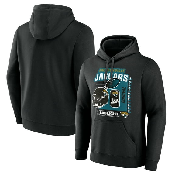 Men's Black Jacksonville Jaguars Bud Light Pullover Hoodie