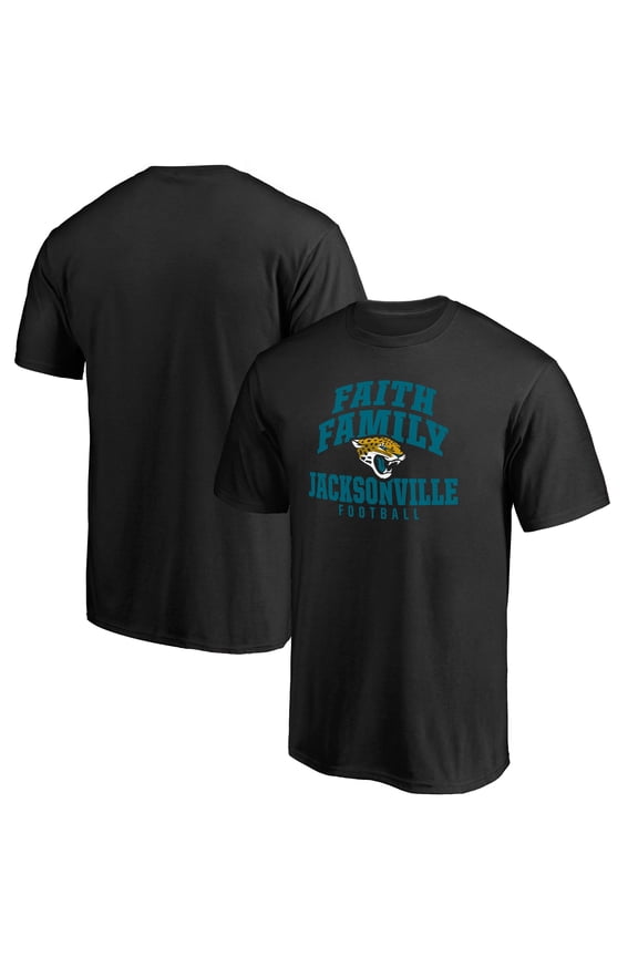 Men's Black Jacksonville Jaguars Faith Family T-Shirt