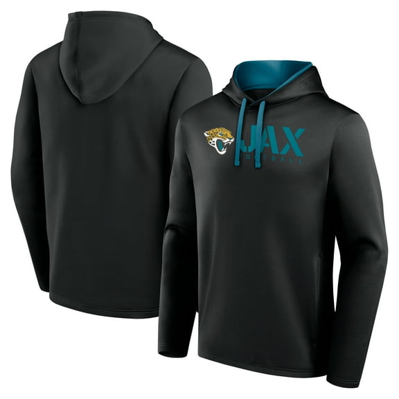 Men's Logo Athletic Black Jacksonville Jaguars Head Start Pullover Hoodie