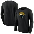 thumbnail image 1 of Men's Black Jacksonville Jaguars Primary Team Logo Long Sleeve T-Shirt, 1 of 3
