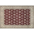 thumbnail image 1 of Ahgly Company Machine Washable Indoor Rectangle Traditional Tan Brown Area Rugs, 5' x 7', 1 of 7