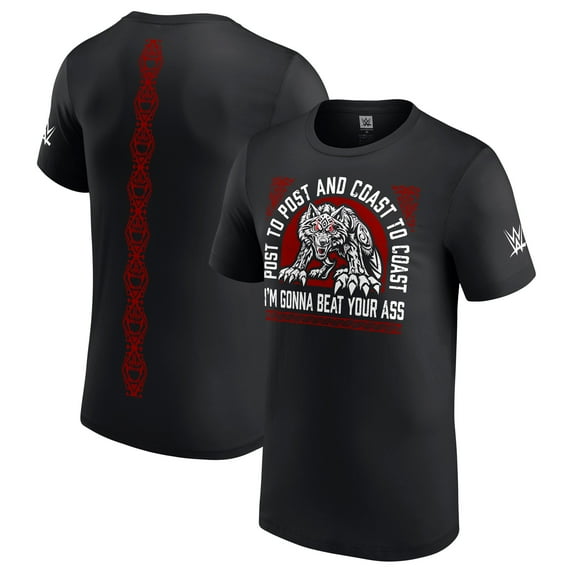 Men's Black Jacob Fatu Post To Post T-Shirt