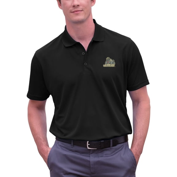 Men's Black James Madison Dukes Big & Tall Vansport Omega Tech Polo