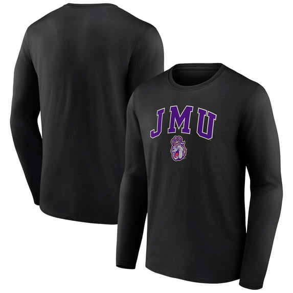 Men's Black James Madison Dukes Campus Long Sleeve T-Shirt