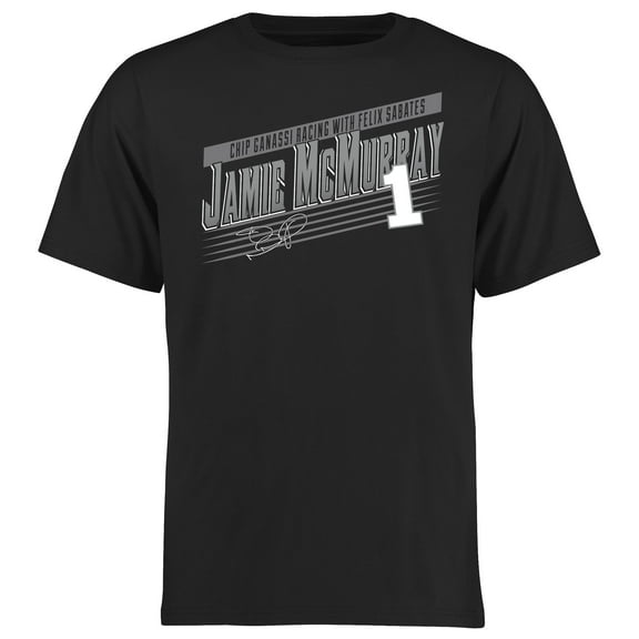 Men's Black Jamie McMurray Crank Shaft T-Shirt