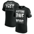 thumbnail image 1 of Men's Black Jey Uso Four Letters, One Word T-Shirt, 1 of 3