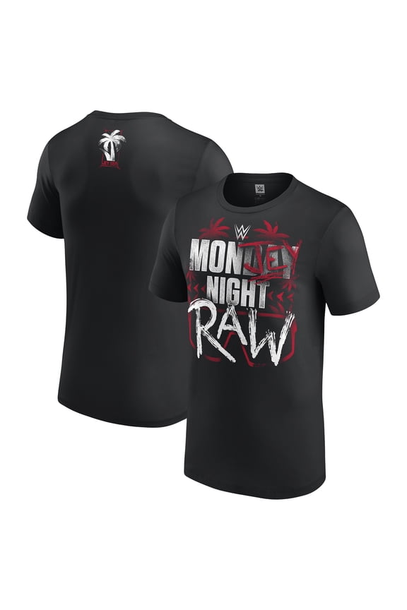 Men's Black Jey Uso Mon-Jey Night RAW T-Shirt