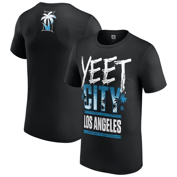 Men's Black Jey Uso Yeet City Los Angeles T-Shirt