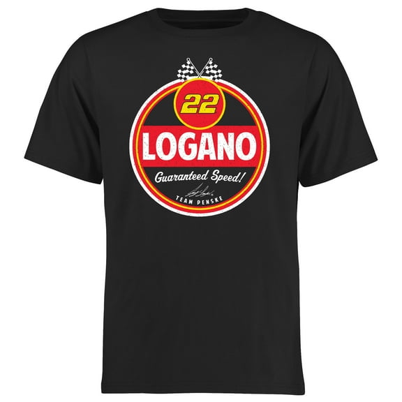 Men's Black Joey Logano Route 66 T-Shirt