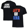 thumbnail image 1 of Men's Black John Cena Let's Go Cena/Cena Sucks Reversible T-Shirt, 1 of 6