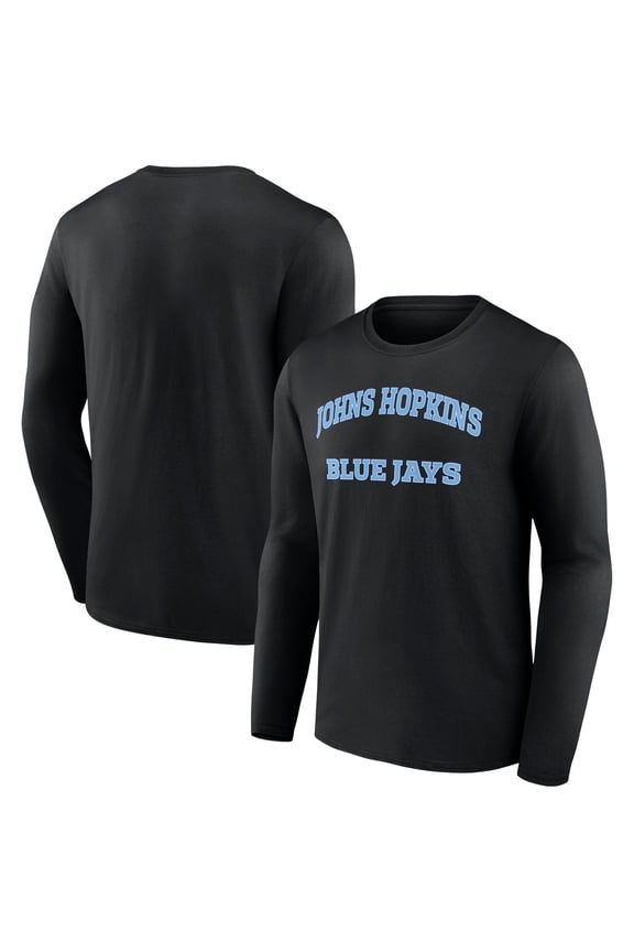 Men's Black Johns Hopkins Blue Jays Campus Long Sleeve T-Shirt