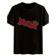 thumbnail image 1 of Men's Black Judas Priest , Casual Streetwear for Summer Concerts & Festivals, Machine Washable, Rock Band T Shirts, Casual Attire, Bold Print, Lightweight Shirt, Music Merch, Music Lovers, 1 of 5