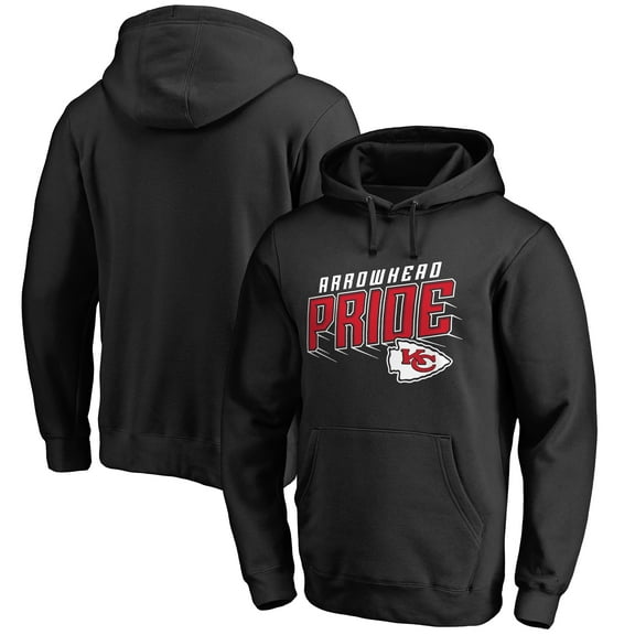 Men's Black Kansas City Chiefs Hometown Collection Arrowhead Pride Pullover Hoodie