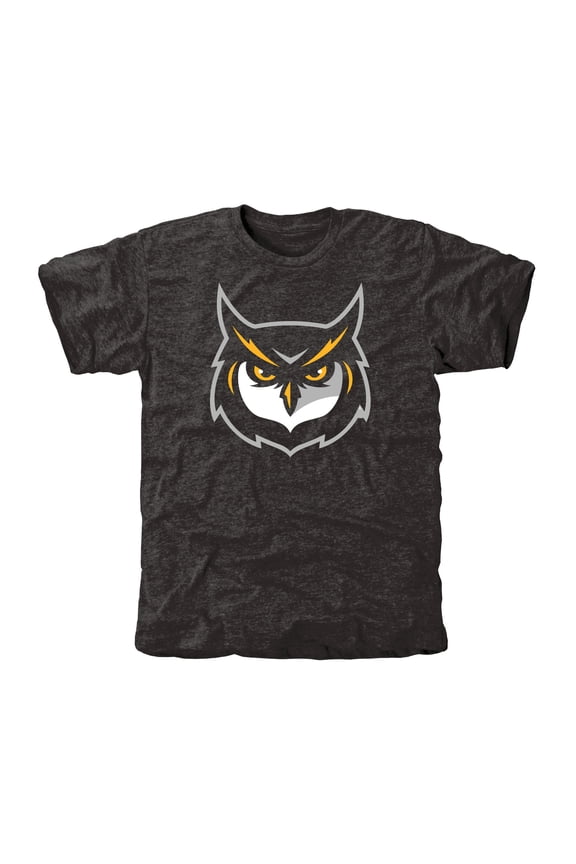 Men's Black Kennesaw State Owls Auxiliary Logo Tri-Blend T-Shirt
