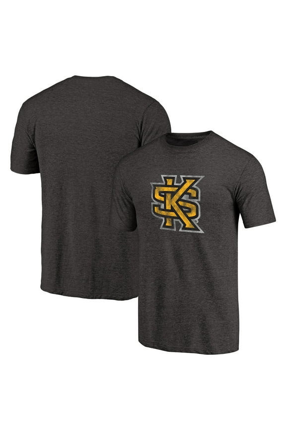 Men's Black Kennesaw State Owls Primary Classic Logo Tri-Blend T-Shirt