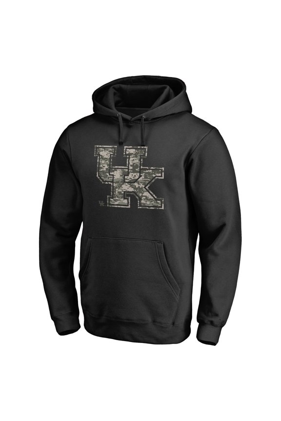 Men's Black Kentucky Wildcats Camo Cloak Pullover Hoodie