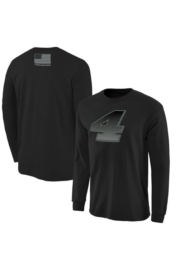 Men's Black Kevin Harvick Digi Camo Battallion Long Sleeve T-Shirt