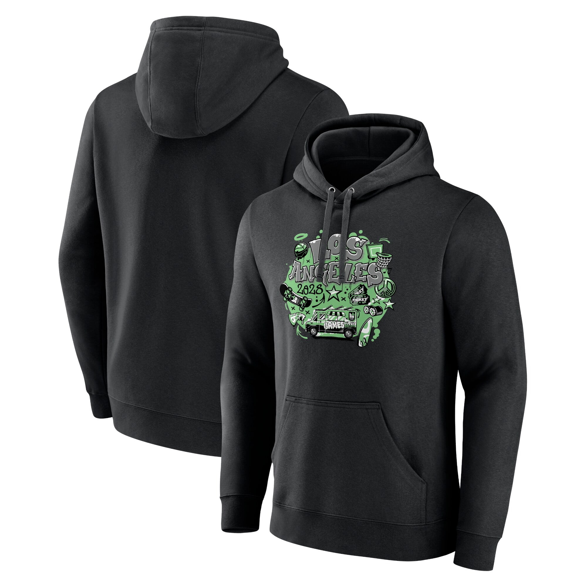 Men's Black LA 2028 Summer Olympics XXXIV Pullover Hoodie