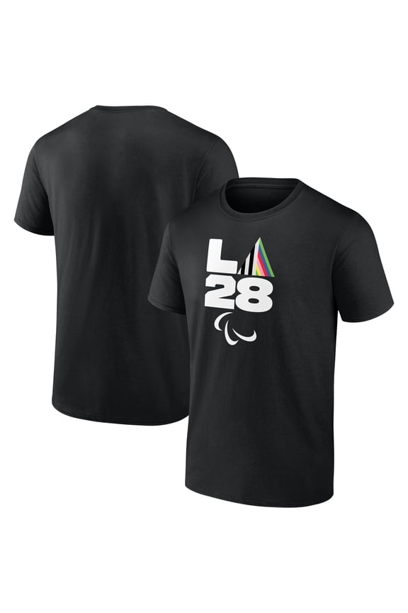 Men's Black LA 2028 Summer Paralympics Prism T-Shirt