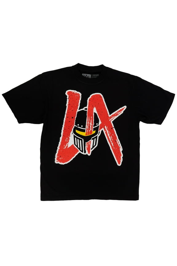 Men's Black LA Knight Big Logo Oversized T-Shirt
