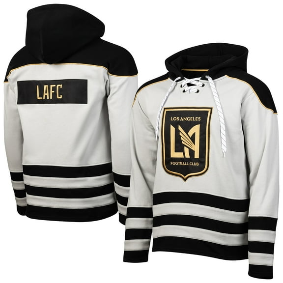 Men's Black LAFC Jersey Hook Hockey Pullover Hoodie