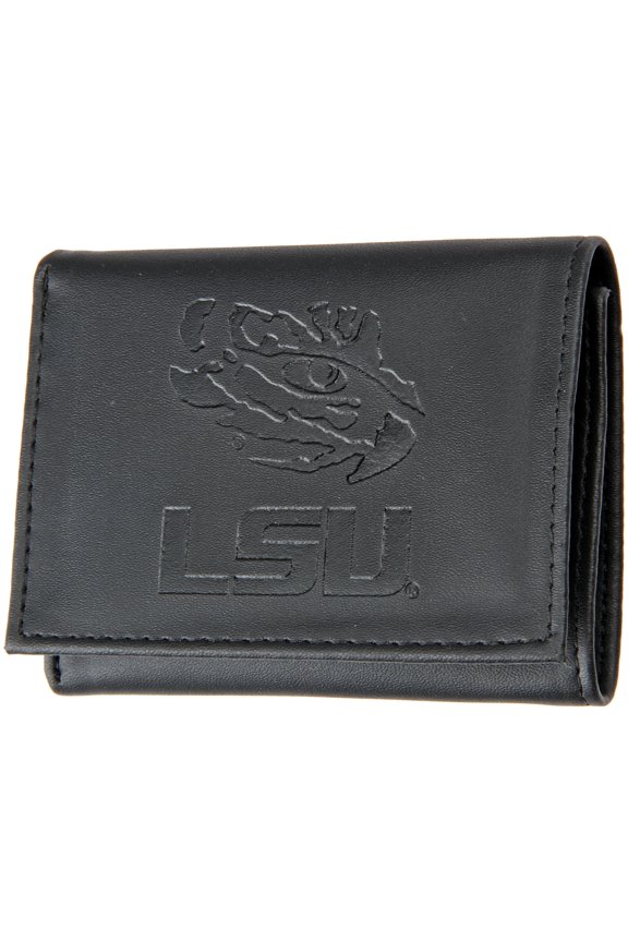 Men's Black LSU Tigers Hybrid Tri-Fold Wallet