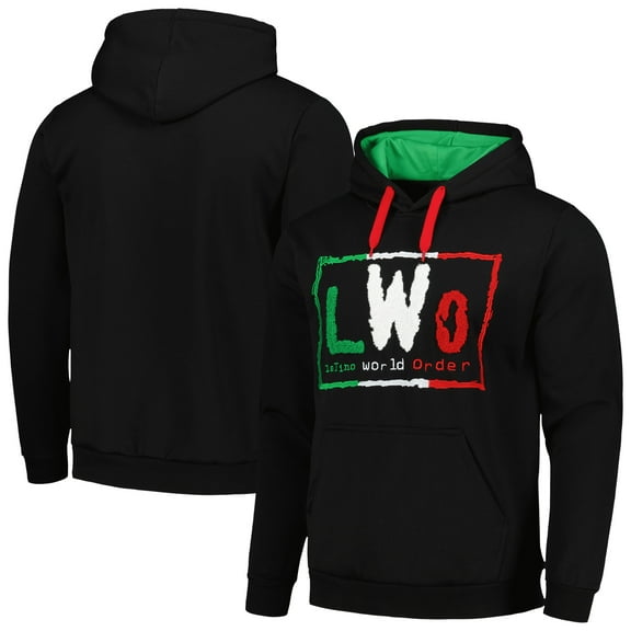 Men's Black LWO Chenille Pullover Hoodie