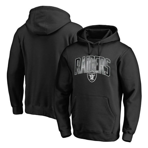 Men's Black Las Vegas Raiders Arch Smoke Pullover Hoodie