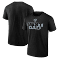 thumbnail image 1 of Men's Black Las Vegas Raiders Best Dad T-Shirt, 1 of 3
