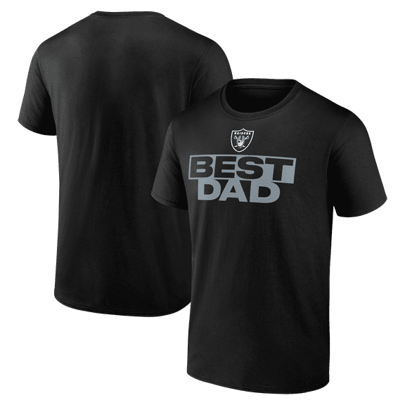 Men's Black Las Vegas Raiders Greatest Dad T-Shirt