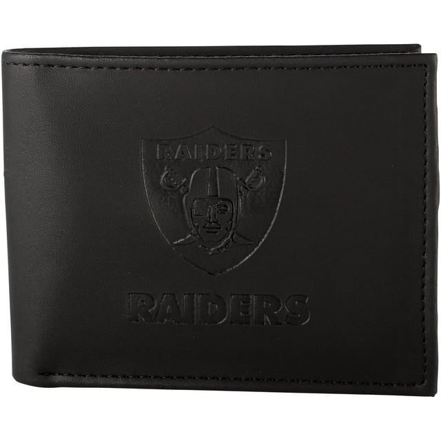 Men's Black Las Vegas Raiders Hybrid Bi-Fold Wallet