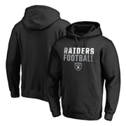 Mens Black Las Vegas Raiders Iconic Collection Fade Out Pullover Hoodie