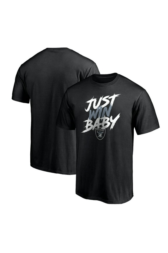Men's Black Las Vegas Raiders Just Win T-Shirt