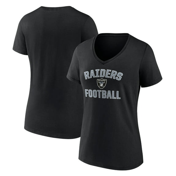 Men's Black Las Vegas Raiders Victory Arch V-Neck T-Shirt