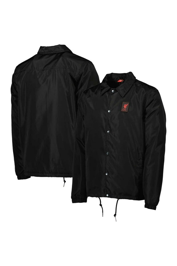 Men's Black Liverpool Coaches Full-Snap Jacket