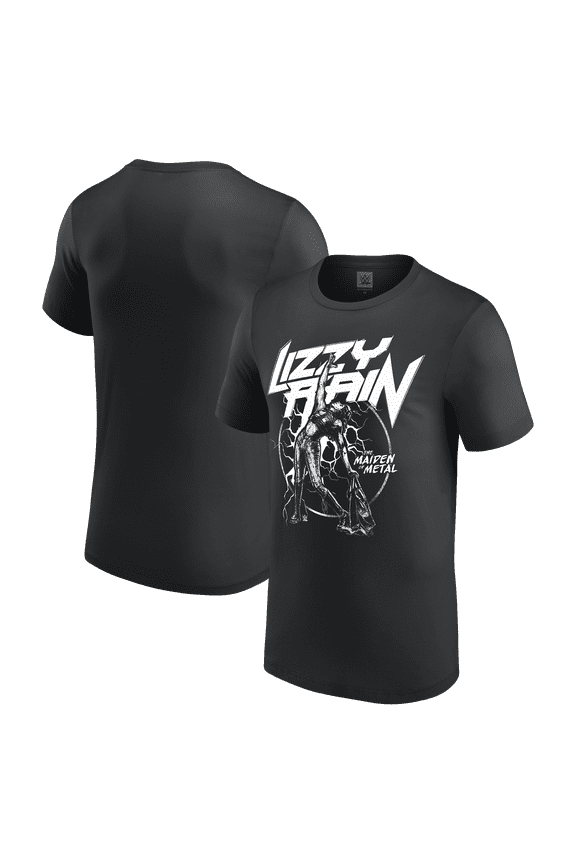 Men's Black Lizzy Rain The Maiden of Metal T-Shirt